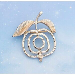 Vintage Art Nouveau Apple Style Brooch | Sarah Coventry | J23